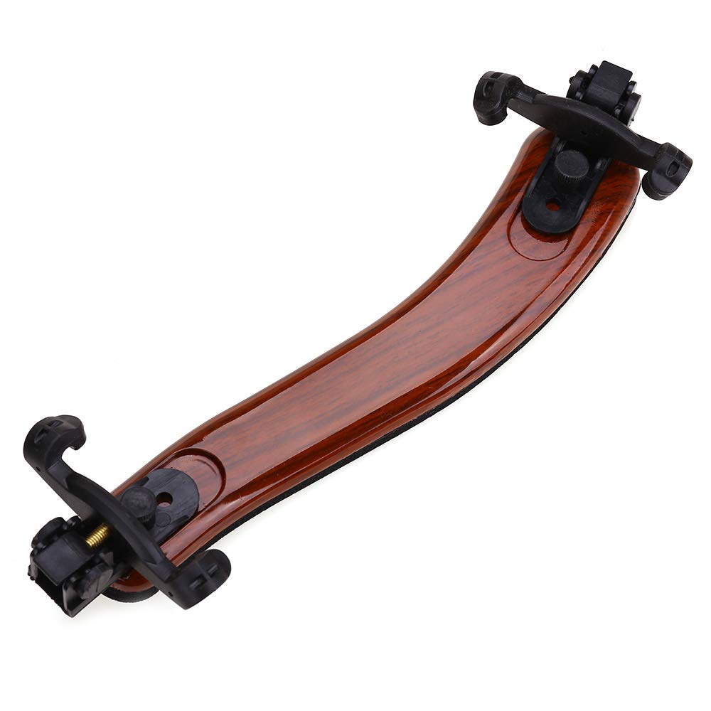 NANYI Violin Shoulder Rest for 4/4 and 3/4 with Collapsible and Height Adjustable Feet, Imitation wood grain.