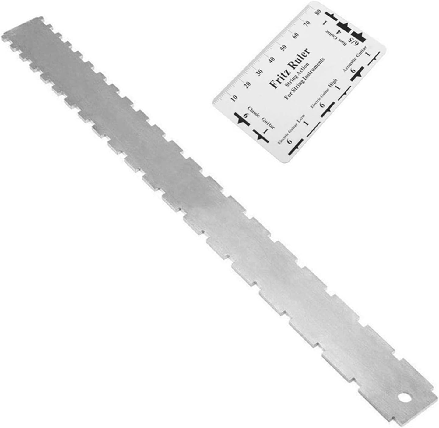Precisions String Action Ruler Multifunctional String Ruler For Guitar And Bass With Easy To Read Conversion Chart Gauge