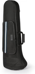 Case for Bb/F Tenor Trombone with F Attachment, Gig Bag Backpack | Lightweight trombone case with 600D nylon exterior, EPS foam protection, velvet interior, built-in straps, storage pocket.