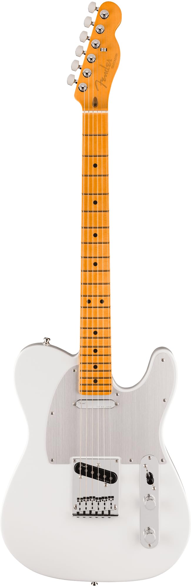 Fender American Ultra II Telecaster - Avalanche Bundle with Case, Strap, Cable, Hat, and Guitar Cleaning Kit