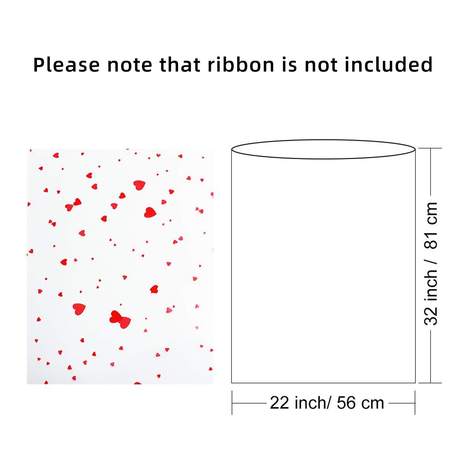 Morepack Large Cello/Cellophane Bags,30x 40 Inches Clear Basket Bags OPP Plastic Cellophane Wrap for Gift Baskets Packaging 20 Pieces (No Bow or Ribbon Included)