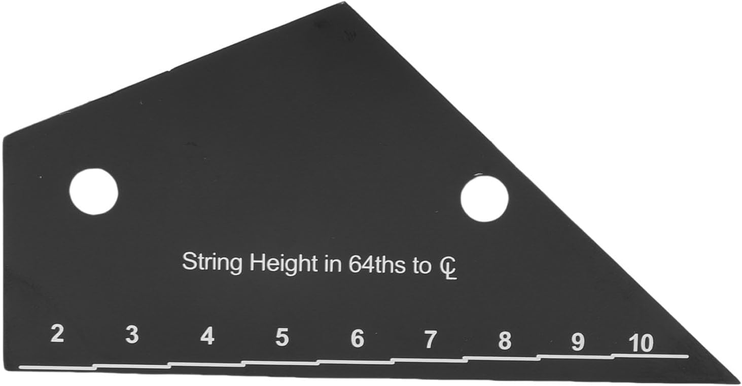 Guitar String Action Ruler, String Action Gauge and Truss Rod Measurement Tool, with Precise Measurement Units and Pickup Height Ruler for Electric Acoustic Classical Bass Guitars