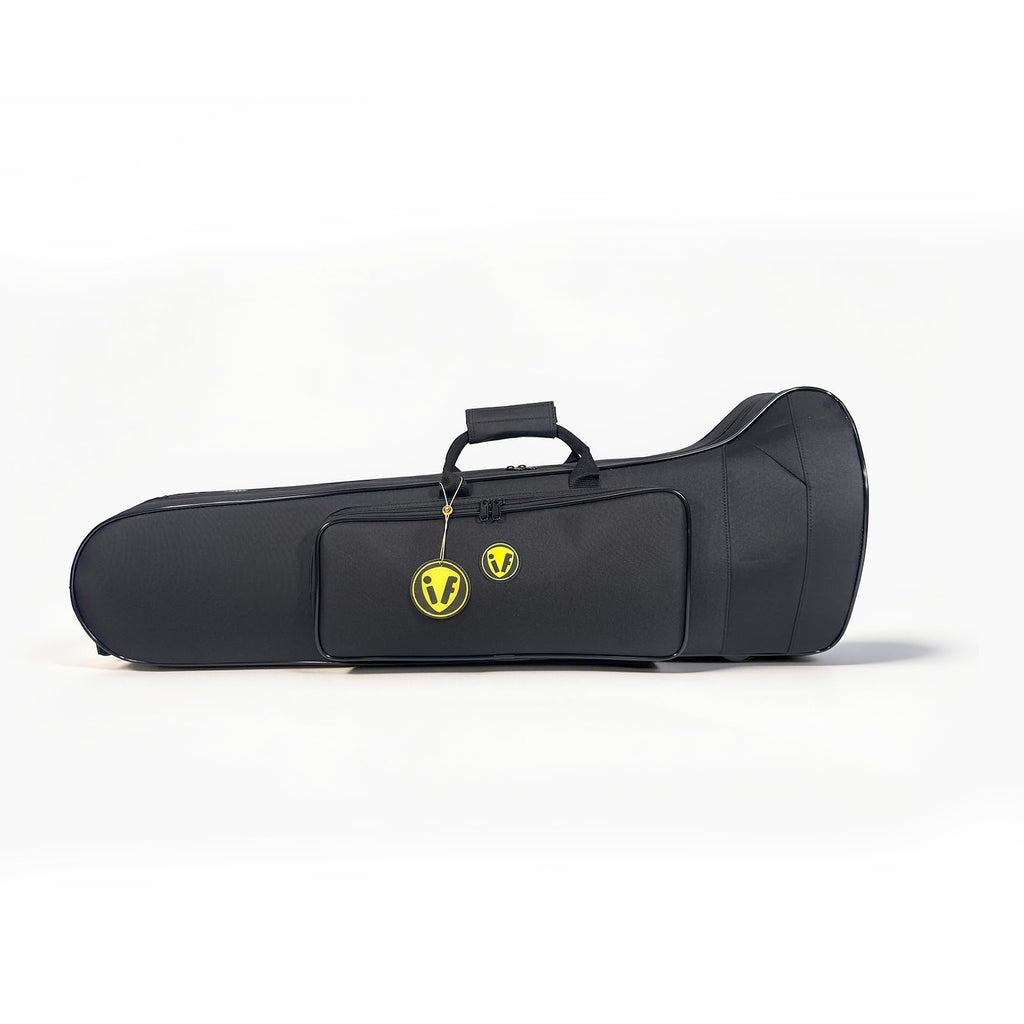 Contoured Trombone Case with Built-In Backpack Straps, Gig Bag | Omebaige Contoured Trombone Case: Built-In Backpack Straps, Impact-Resistant Foam Velvet Interior, 600D Nylon Design.