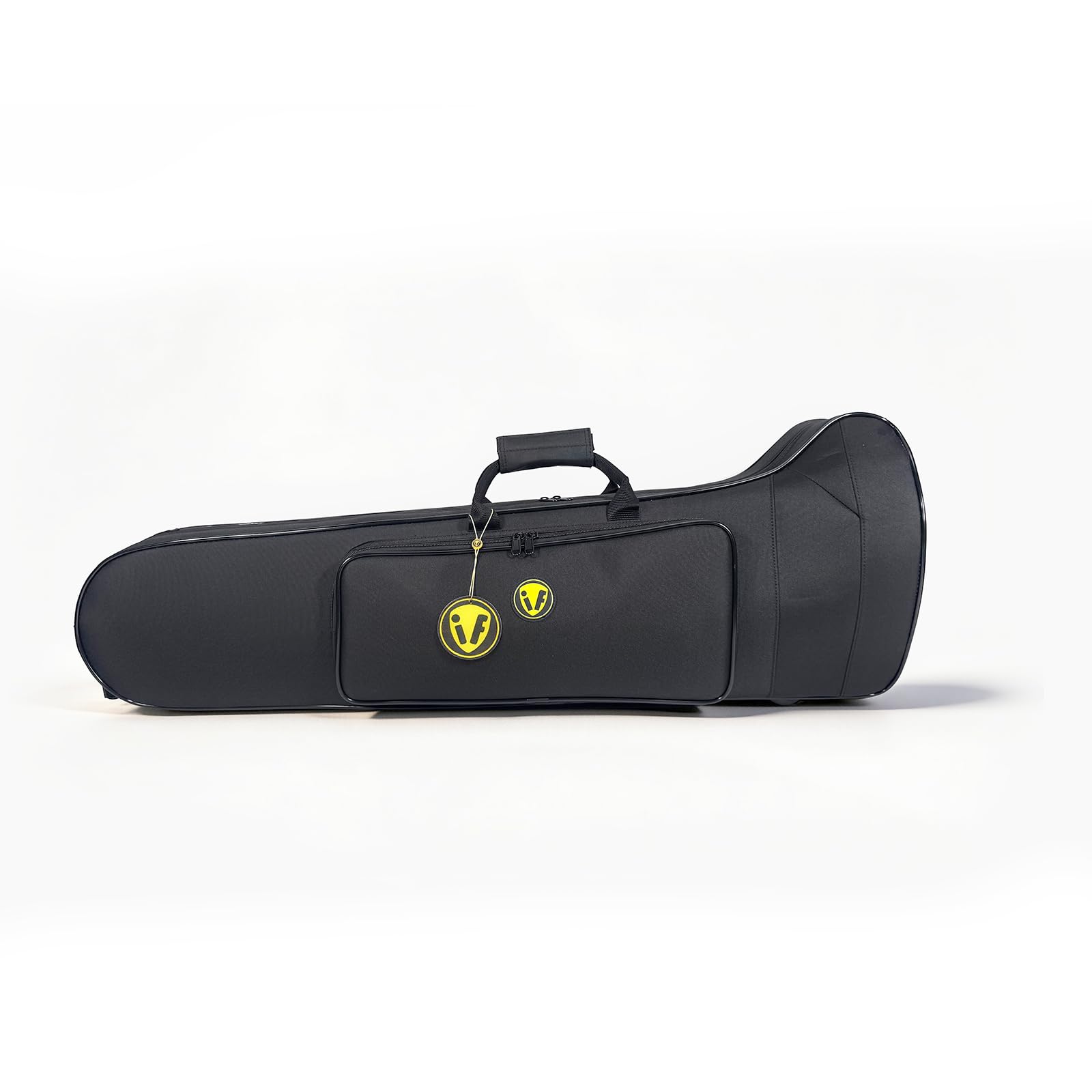 Contoured Trombone Case with Built-In Backpack Straps, Gig Bag | Omebaige Contoured Trombone Case: Built-In Backpack Straps, Impact-Resistant Foam Velvet Interior, 600D Nylon Design.