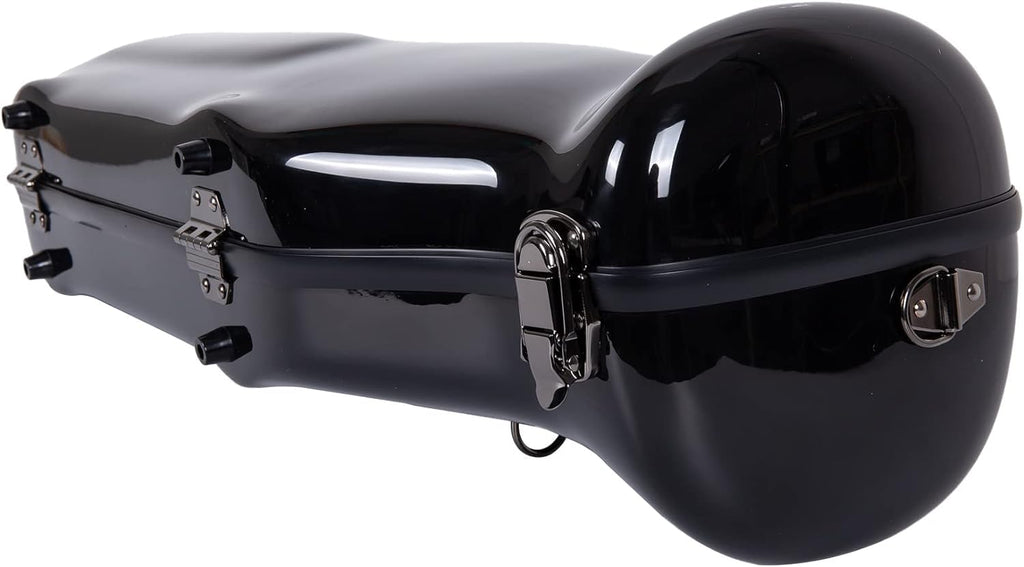 Crossrock Fiberglass Case fits for Trumpet with removable shoulder straps-Black(CRF1020TRBK)