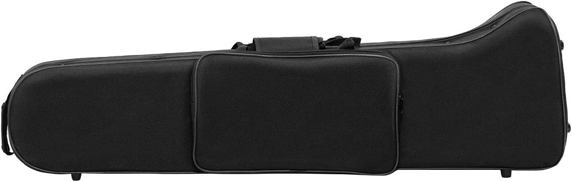 Costzon B Flat Tenor Slide Trombone Brass, Ideal for Standard Student Beginner Trombone w/Case, Gloves, Mouthpiece, Portable