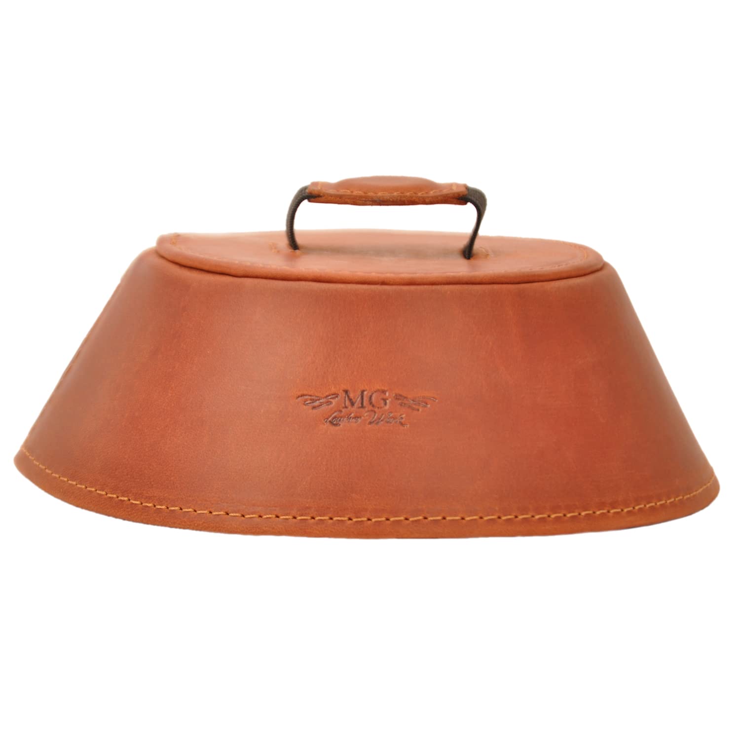 Trombone magnetic mute, lightweight leather mute for jazz and classical trombone players by MG Leather Work (Black)