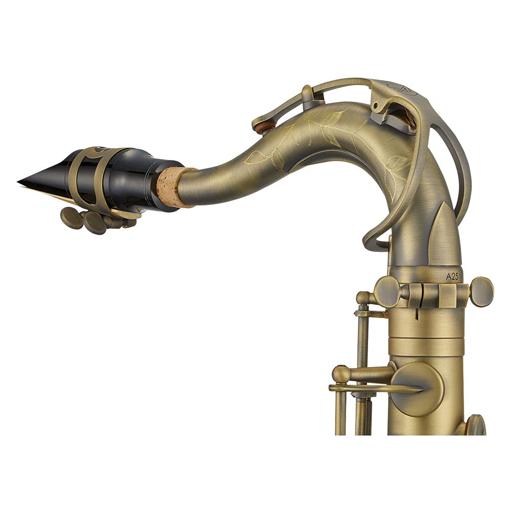 Antigua Winds PowerBell Professional Bb Tenor Saxophone(Yellow brass with lacquered finish/enlarged bell/new neck design/ergonomic design/hand engraving/ABS case)/WRTS4248LQ