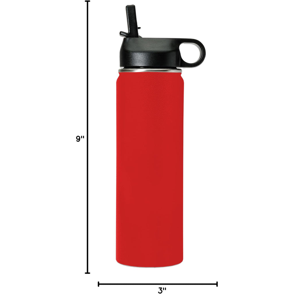 LaserGram Personalized Water Bottle, Trombone, Stainless Steel Double Wall Vacuum Insulated with Flip Top Straw, Custom Engraved Gift (32oz / 950ml Lavender)