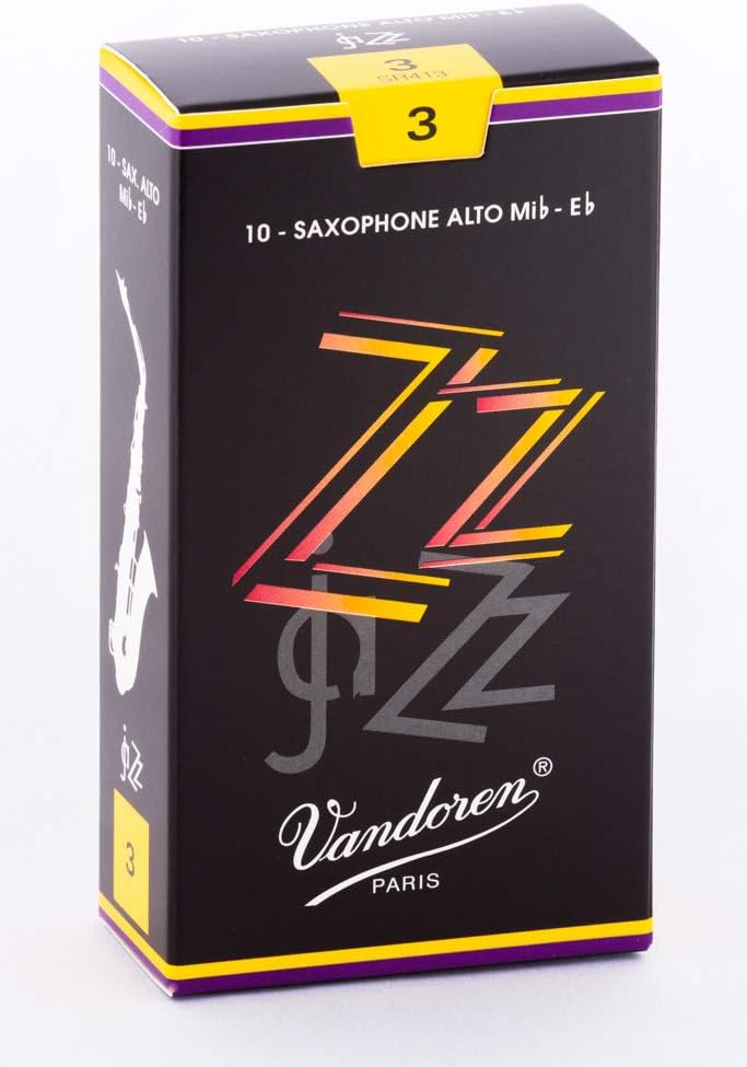 Vandoren SR423 Tenor Sax ZZ Reeds Strength 3; Box of 5