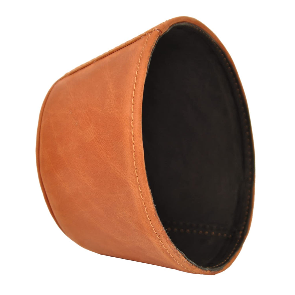 Trombone magnetic mute, lightweight leather mute for jazz and classical trombone players by MG Leather Work (Black)