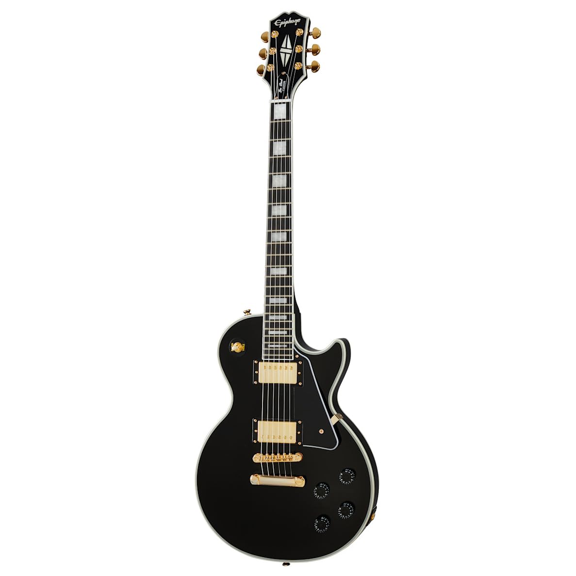 Epiphone Inspired by Gibson Les Paul Custom, Alpine White with Bag