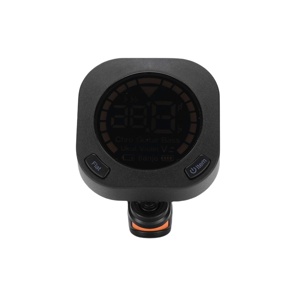 CHICIRIS Guitar Tuner Clip On, Chromatic Tuner with 360 Degree Rotatable Clip and Vibrant Color Screen, Rechargeable Battery, for Acoustic Electric Guitar Bass Violin Ukulele Viola Cello (White)