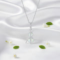 Cello Necklace 18K White Gold Plated Cello Pendant Music Jewelry Gifts for Women Men