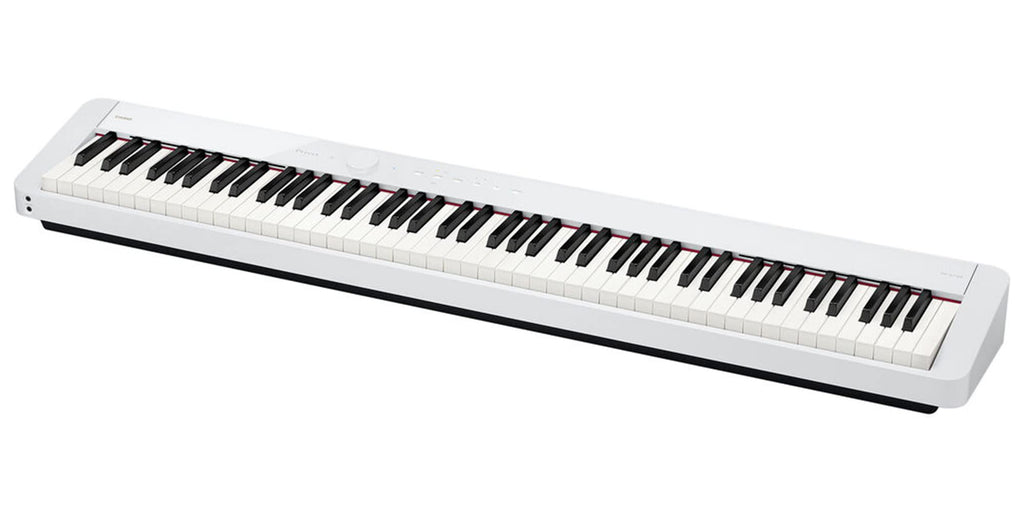Casio PX-S1100 Privia Digital Piano - Black Bundle with CS-68 Furniture Stand, SP-34 Three Pedal System, Furniture Bench, Instructional Book, Instructional Video, and Austin Bazaar Polishing Cloth