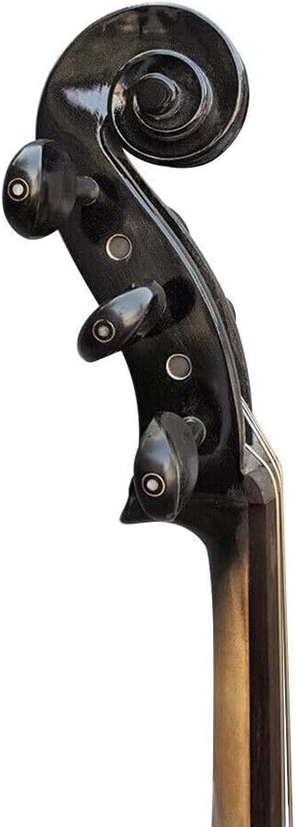 Yinfente Electric Cello 4/4 Full Size Solid Wood Ebony Fittings with Hard Bag Brizal Bow Aux Cable Cleaning Cloth (White)