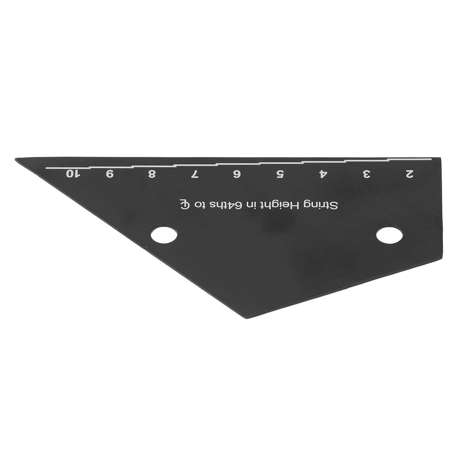 Kadimendium String Action Gauge Tool Versatile Black Stainless Steel Ruler for Home Studio and Performance Use