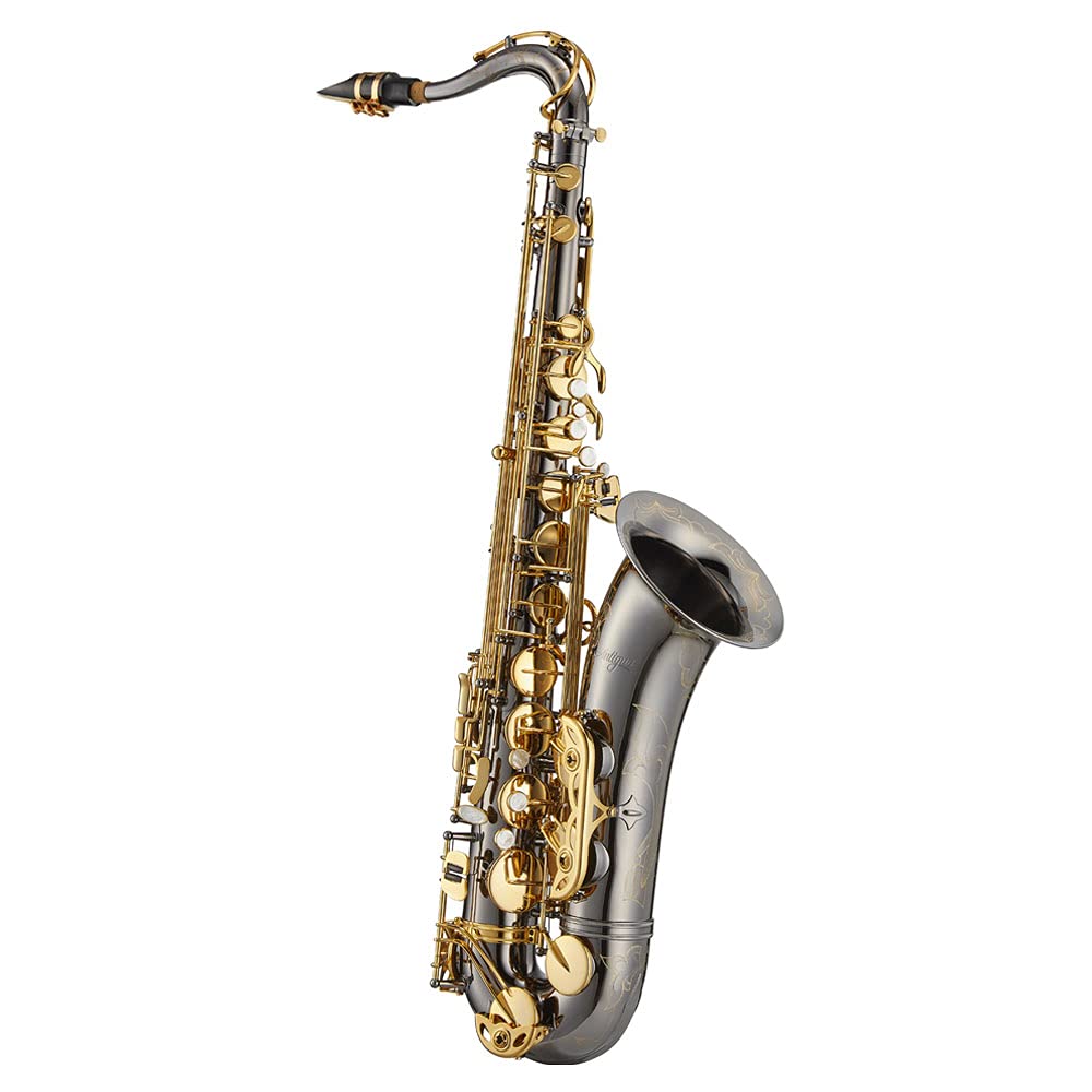 Antigua Winds PowerBell Professional Bb Tenor Saxophone(Yellow brass with lacquered finish/enlarged bell/new neck design/ergonomic design/hand engraving/ABS case)/WRTS4248LQ