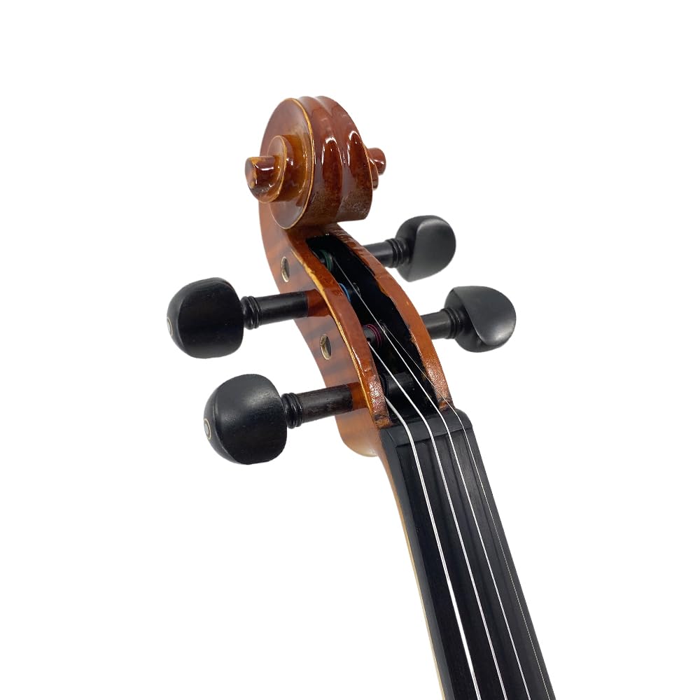 1/2 Violin Set for Beginners Violin Fiddle Set for Beginners with Shoulder Rest Bow Bridge Hard Case and Extra 4strings