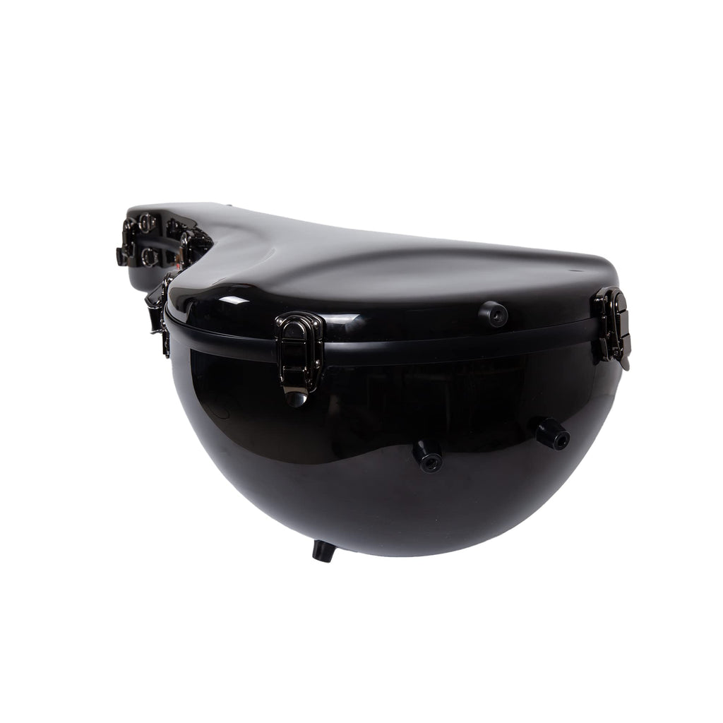 Crossrock Fiberglass Case fits for Trumpet with removable shoulder straps-Black(CRF1020TRBK)