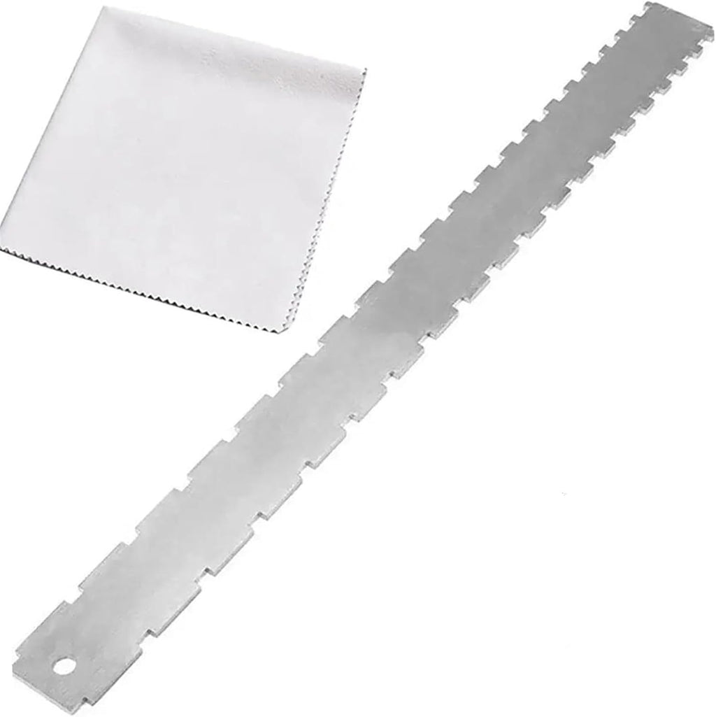 Guitar Making Tools Guitar Neck Notched Straight Edge Luthiers Tool With String Action Ruler Gauge For Electric Guitar Accessories