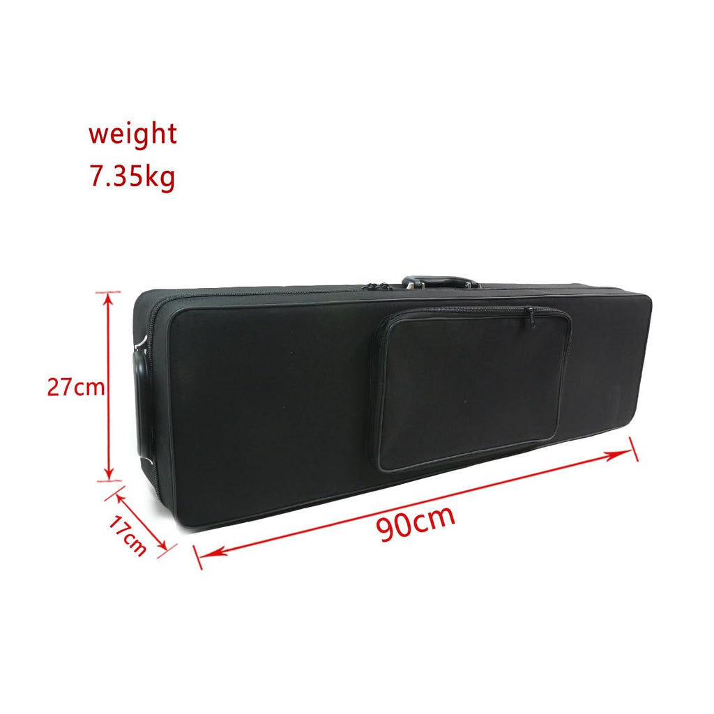 Professional Bass Clarinet Low E Bb flat Synthetic wood Body Nickel Plated Keys with Case Rich Sound Musical Instrument Student Clarinet (Low E)