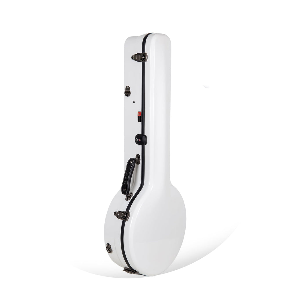 Crossrock Poly Carbon Cello Case for 4/4 Full Size | Red Matte Finish, Black Velvet Interior, Wheels, Music Pouch – Lightweight Protection Series
