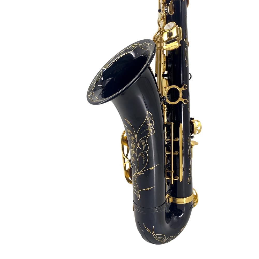 Beginner Alto Saxophone, E Flat - Complete Starter Kit with Case & 10 Reeds, for Adults & Students, Easy to Play for School Band & Practice(Gold)