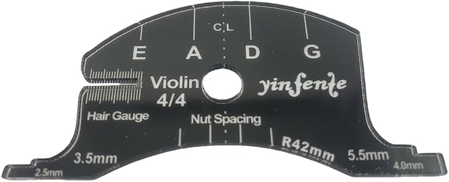 4/4 Violin Bridge Template 4/4 Fingerboard Scraper Making Template Repair Reference Tools for Luthiers Violin Making Tools