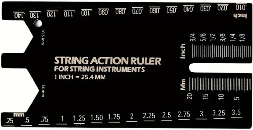 String Action Ruler Gauge Fret Leveling Guide Guitar String Measuring Tool Height Gauge Guitar Set Up Ruler Accessory