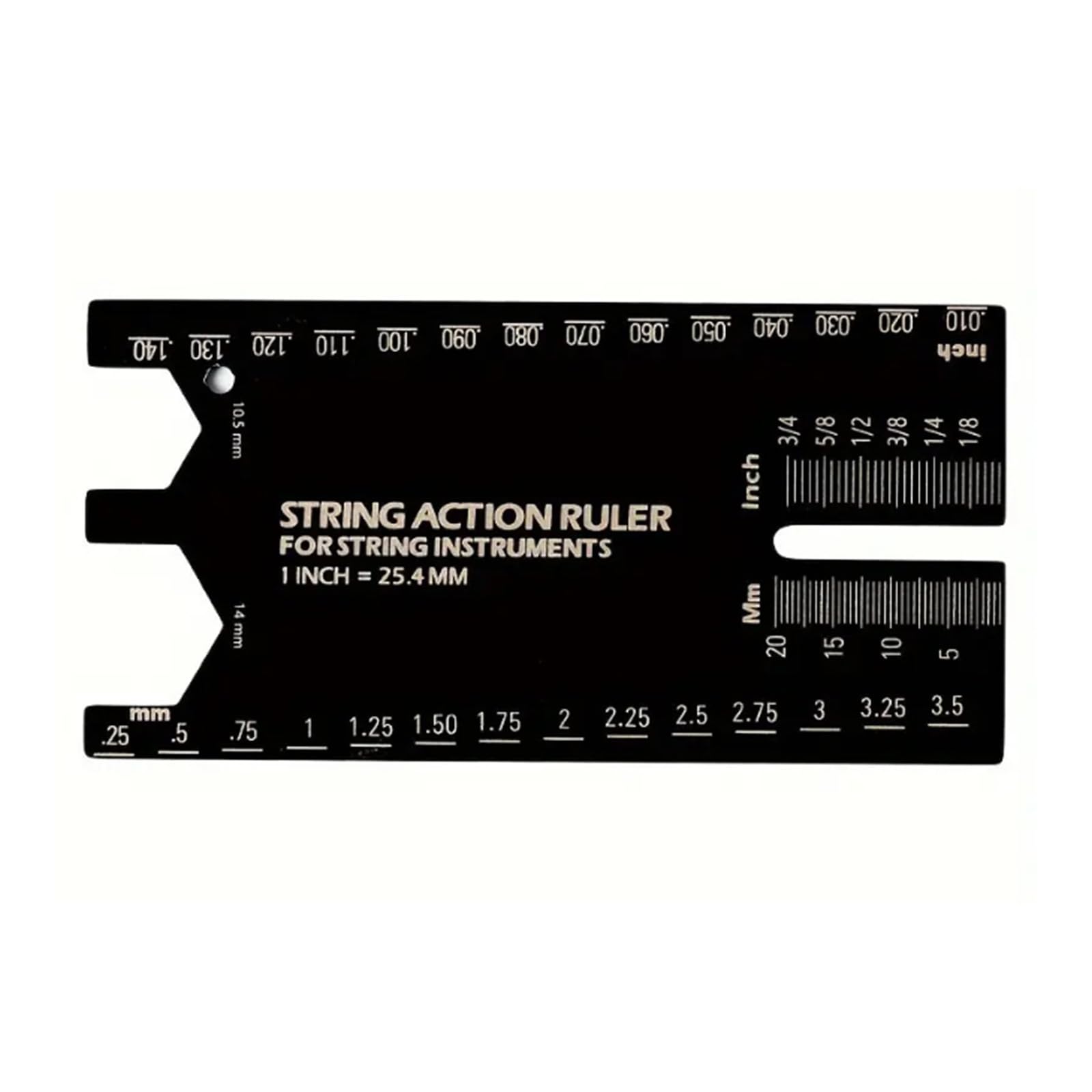Guitar String Height Ruler String Action Gauge Set Up Repairing Luthier Tool for and Bass Setup Gauge Accessory