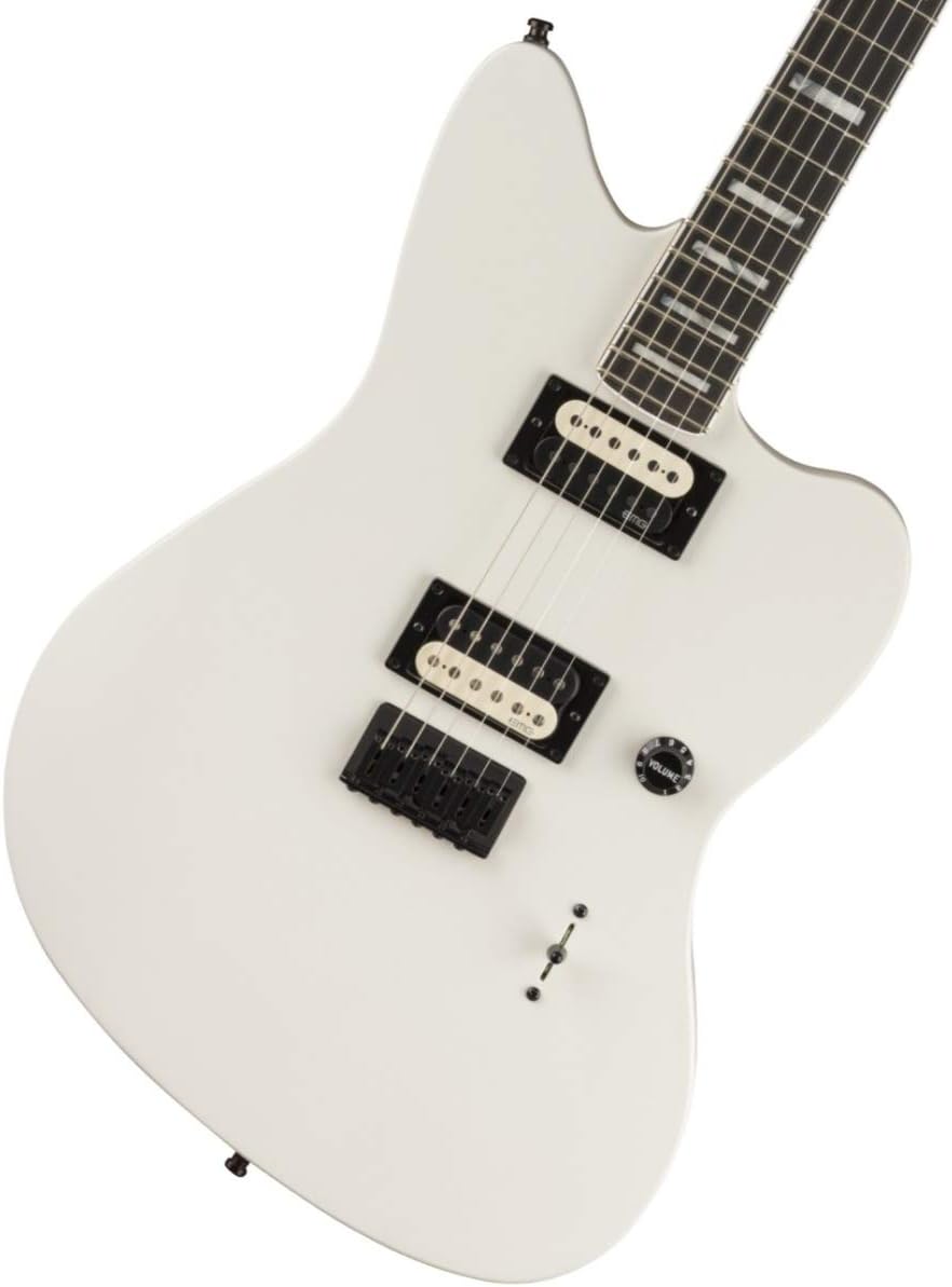 Fender Jim Roott V4 Jazzmaster Electric Guitar, Arctic White, Ebony Fingerboard