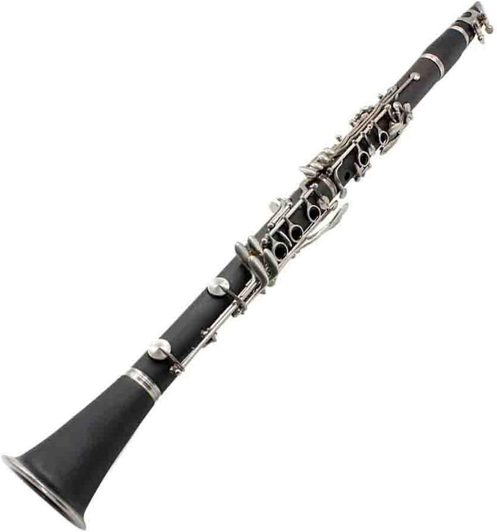 Professional B Flat 17 Key Clarinet Instrument Nickel Silver Plated Clarinet Instrument