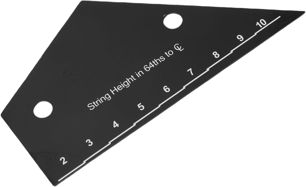 Asixxsix Guitar String Action Gauge, Stainless Steel Inch Metric 64ths Measurements Guitar Setup Tools, String Height Gauge with Pickup Height Ruler Truss Rod Neck Relief Guide for