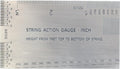 String Action Gauge - Measurement Tool, Type: Imperial (Inches)