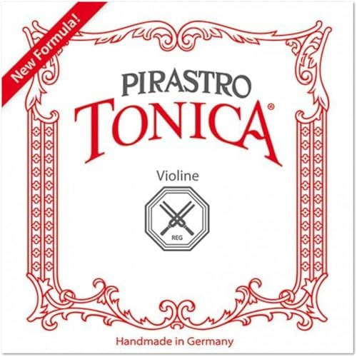 Pirastro Tonica 1/2-3/4 Size Violin String Set, Medium Gauge with Ball End E, Premium Strings Made With Fine Flexible Synthetic Nylon Core, Replacement Accessory for Professional and Student Violin