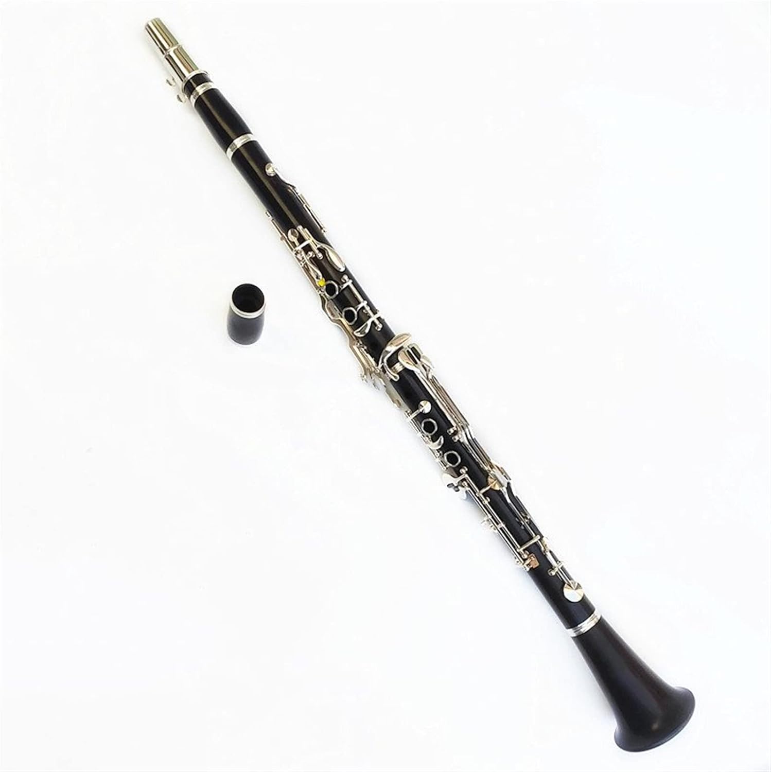 18 Key Clarinet G Tune Ebony Clarinet Silver Plated Keys Professional Musical Instrument with Case Professional Clarinet