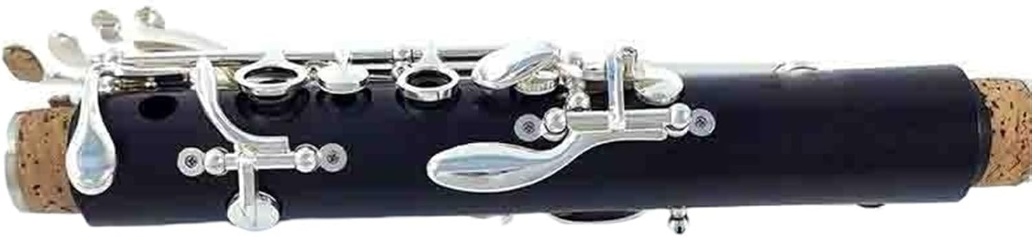 Clarinet Bb Wooden Ebony Silver Plated 18 Keys Professional Musical Instrument Beginner Clarinet Instrument
