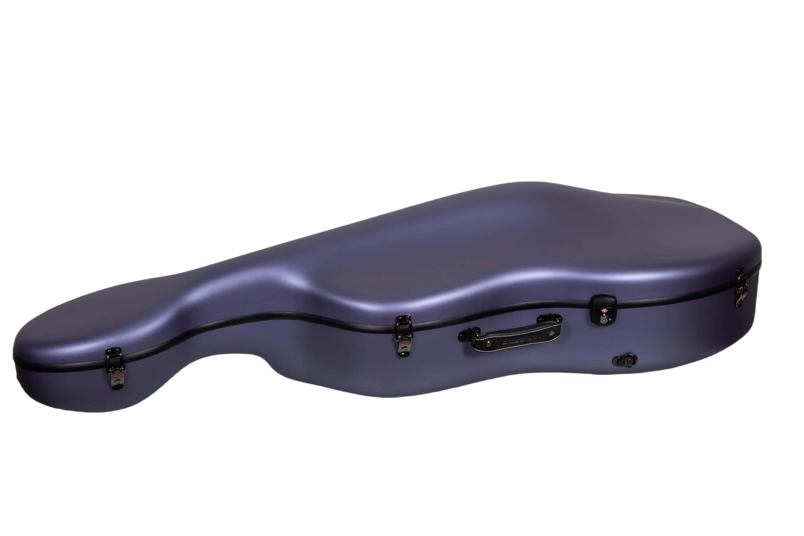 Crossrock Professional 4/4 Carbon Fiber Cello Case | 6lb Ultra-Light TSA Hardshell | Adjustable Magic Pads & Anti-Scratch Cover | Gloss Crimson Finish
