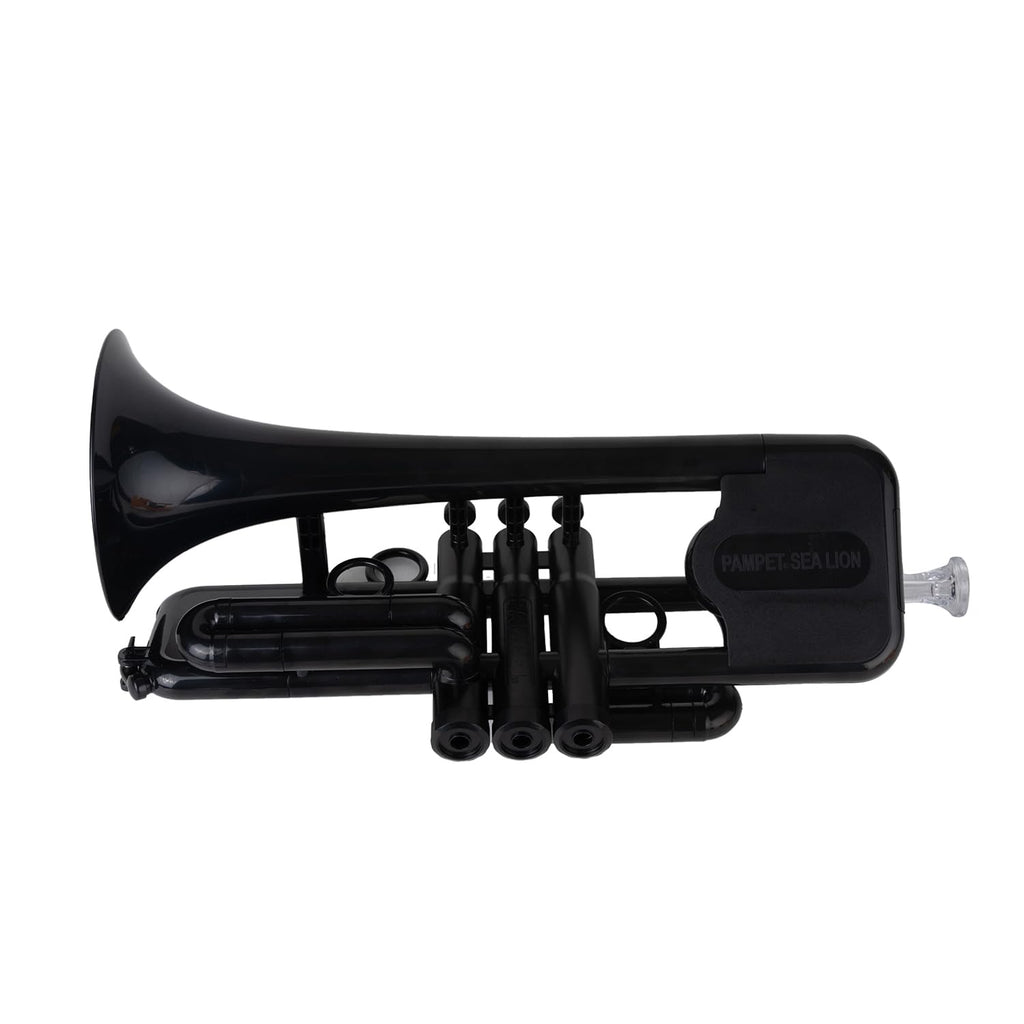 PAMPET SEA LION Professional Plastic Bb Trumpet Standard Trumpets Trumpet Set for Student Beginner Bb Trumpet Instrument (Red)