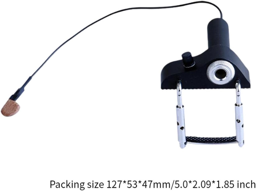 Vaveren Piezo Contact Microphone Pickup with Volume Control Portable Wireless Violin Pickup Professional Piezo Transducer Pickup with Cable for Guitars Mandolin Banjo Bass