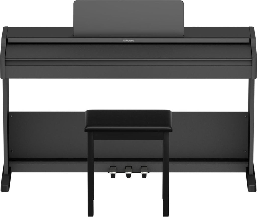 Roland RP107 Digital Piano | Compact and Affordable Home Piano with Traditional Upright Styling | Perfect for Beginners | Class-Leading Sound and Playability | Onboard Bluetooth® & More