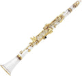 Standard Clarinet Performance Level Transparent B- flat Crystal Glass Clarinet B Large Clarinet Western Wind Instrument Beginner Clarinet