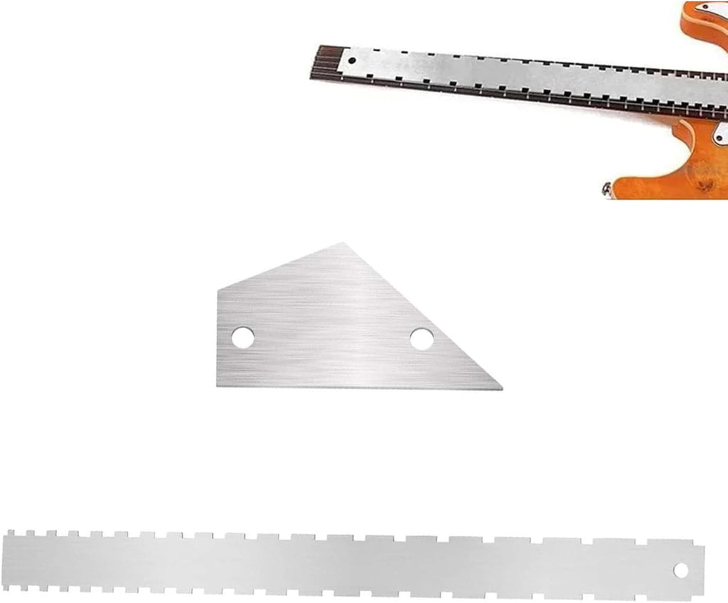 Precisions String Action Ruler Multifunctional String Ruler For Guitar And Bass With Easy To Read Conversion Chart Gauge