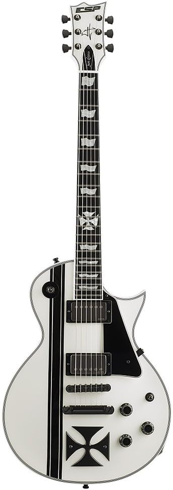 ESP Iron Cross Snow White James Hetfield Signature Guitar