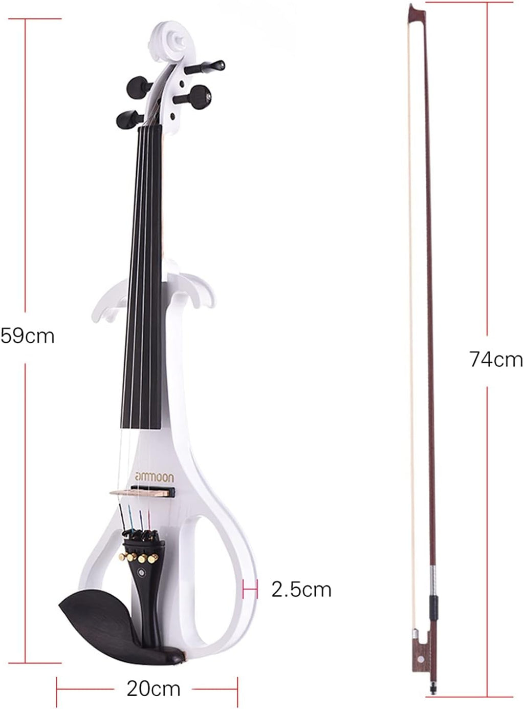 Violin Solid Wood Mute Electric Violin Violin Maple Body Ebony Fingerboard Nail Chin Rest Tail Plate Cello Kit