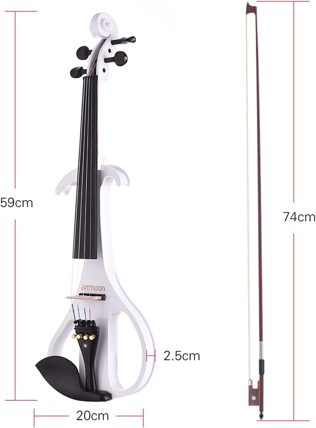 Violin Solid Wood Mute Electric Violin Violin Maple Body Ebony Fingerboard Nail Chin Rest Tail Plate Cello Kit