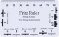 Guitar String Action Gauge Ruler, Height Gauge, Set Up Repairing Luthier Tool for, Ukulele, Banjos Guitar String Spacing Ruler