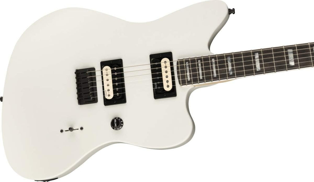 Fender Jim Roott V4 Jazzmaster Electric Guitar, Arctic White, Ebony Fingerboard