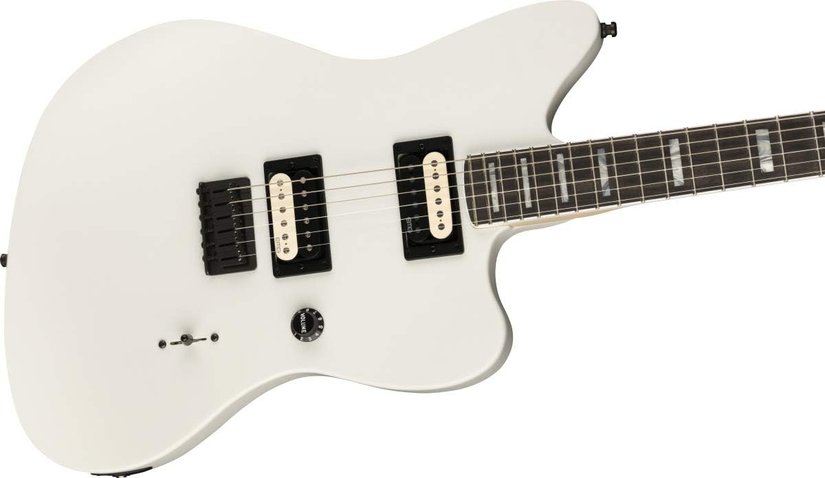 Fender Jim Roott V4 Jazzmaster Electric Guitar, Arctic White, Ebony Fingerboard